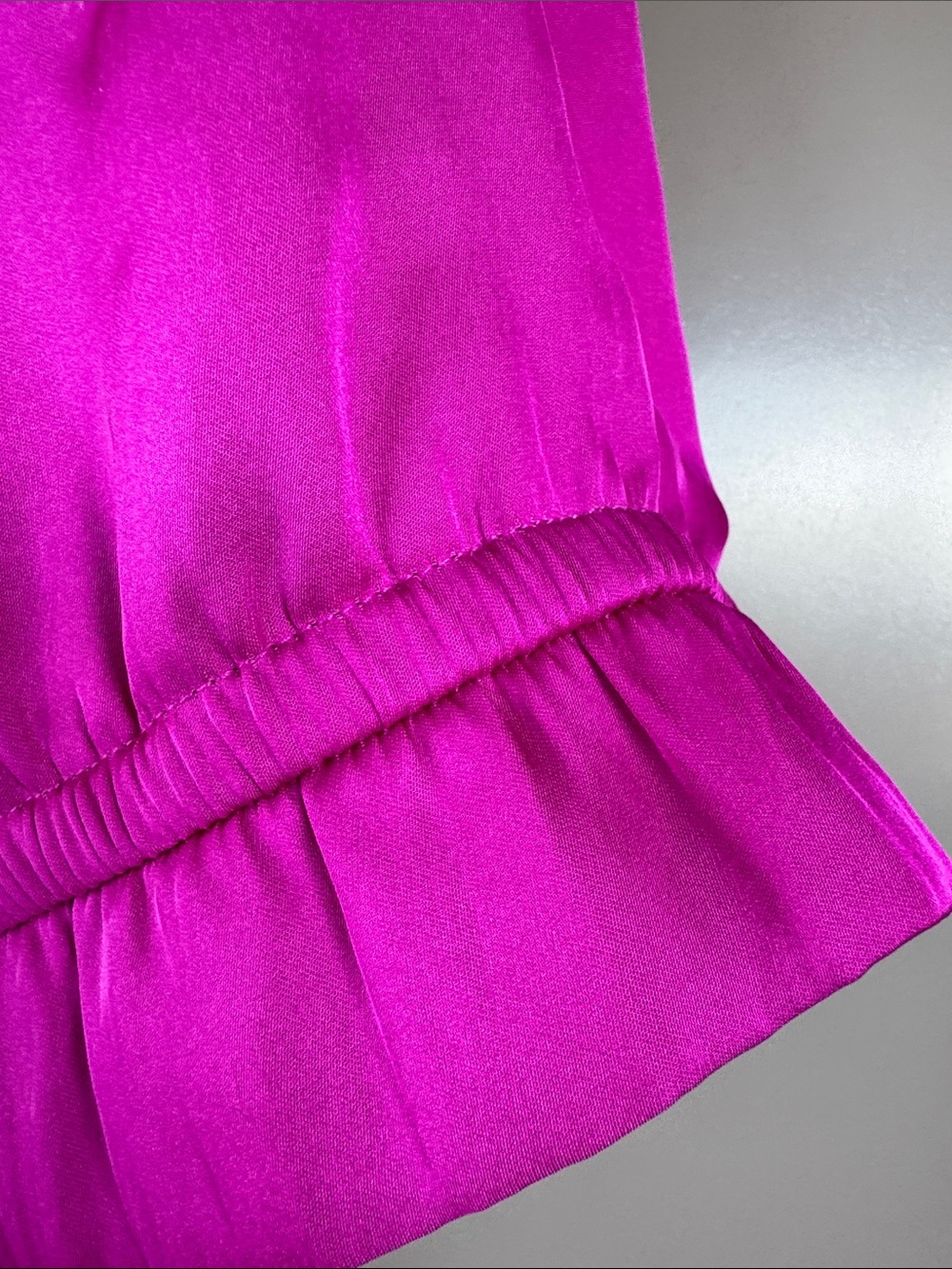 Express Pink Magenta Ruffled Neck Tank Top Open Back Size Small - Picture 3 of 13